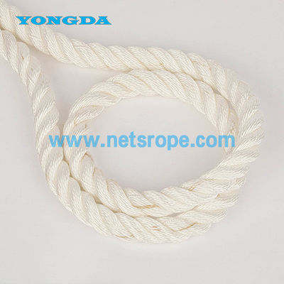 4 mm 3 fios de corda de nylon branca torcida com cordão de plástico para pesca de fundo/pesca pelágica/ arrasto/boia de elevação