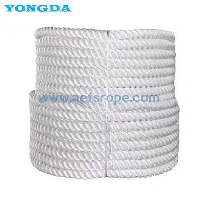 Fibra dupla colocada espia 6mm da corda do polipropileno do poliéster de 3 costas