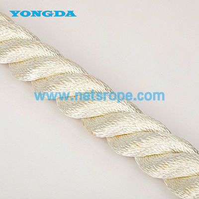 4 mm 3 fios de corda de nylon branca torcida com cordão de plástico para pesca de fundo/pesca pelágica/ arrasto/boia de elevação