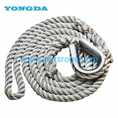 Correias de nylon de 20 mm de 3 fios torcidos duráveis para atracamento/resgate/reboque vendidas por metro para o mercado europeu
