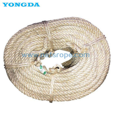 Funções pesadas GBT15029-2009 Corda de sisal branco de 4 fios para trabalhos difíceis