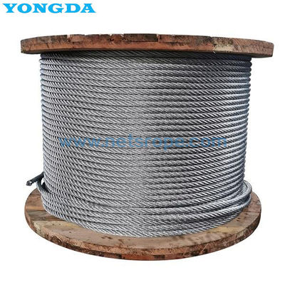 6×19(A) Cordo de arame de aço galvanizado para corrimão de segurança rodoviário com cabo de segurança de alta resistência, resistente à corrosão e durável